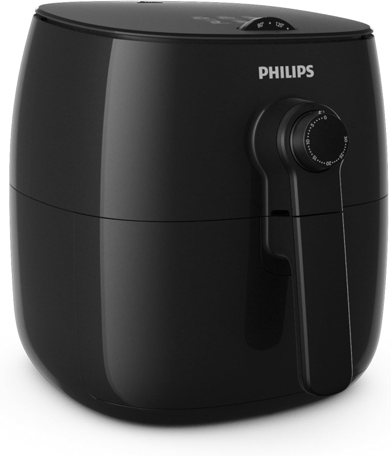 5QT 4-in-1 Electric Air Fryer, TurboStar Rapid Air Tech, 90s Quick Clean, Dishwasher Safe, Black