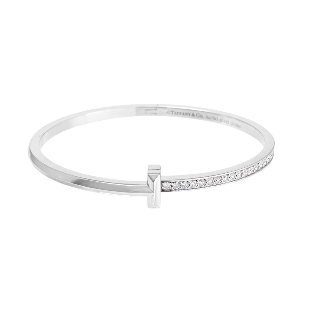 Tiffany & Co. Tiffany T One Bracelet 18K White Gold Diamond 68315859