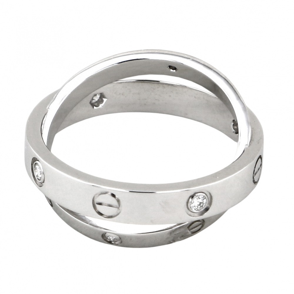 Cartier Be Love Ring 18K White Gold Diamond
