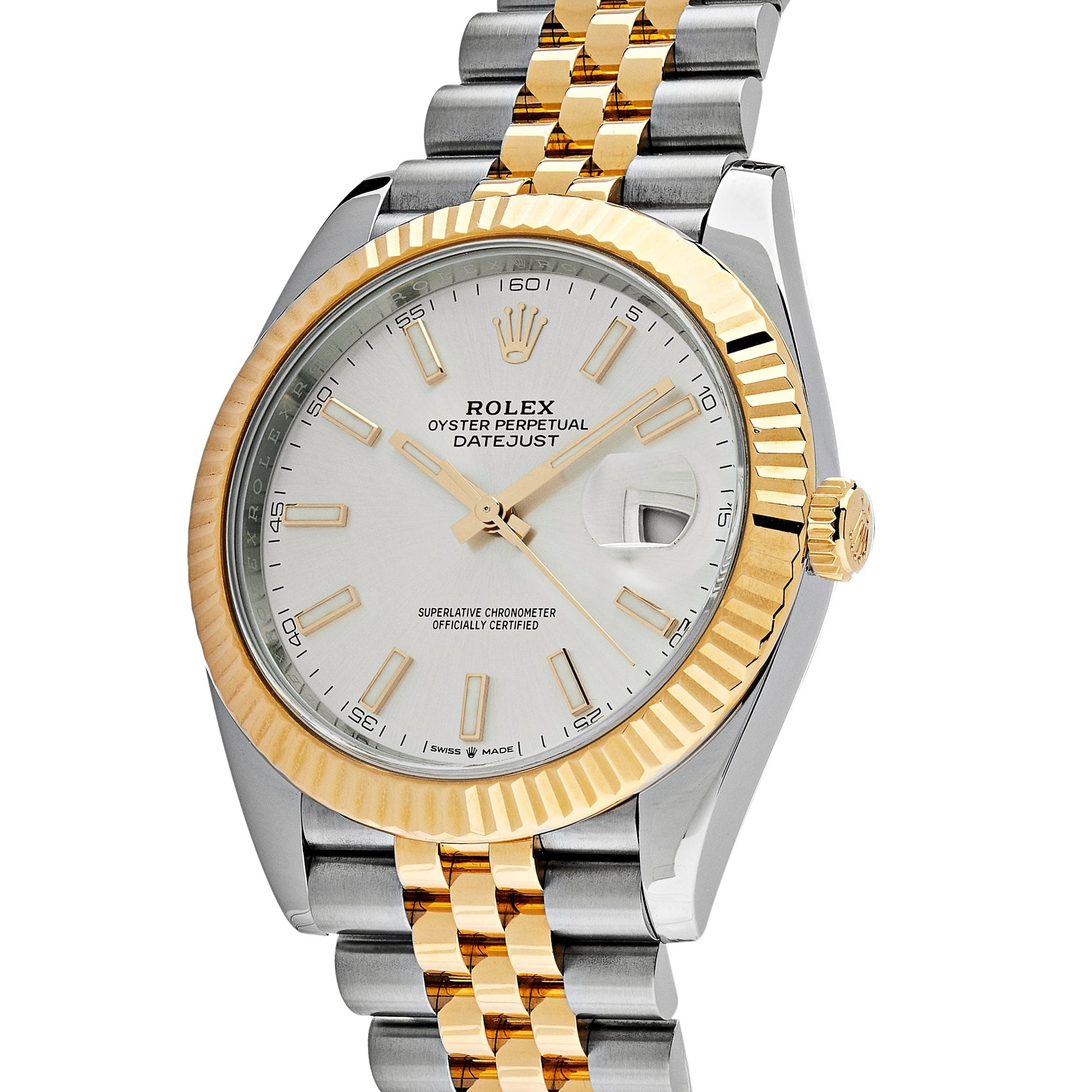Rolex Datejust 41 126333 Yellow Gold Stainless Steel Silver Dial (2025)