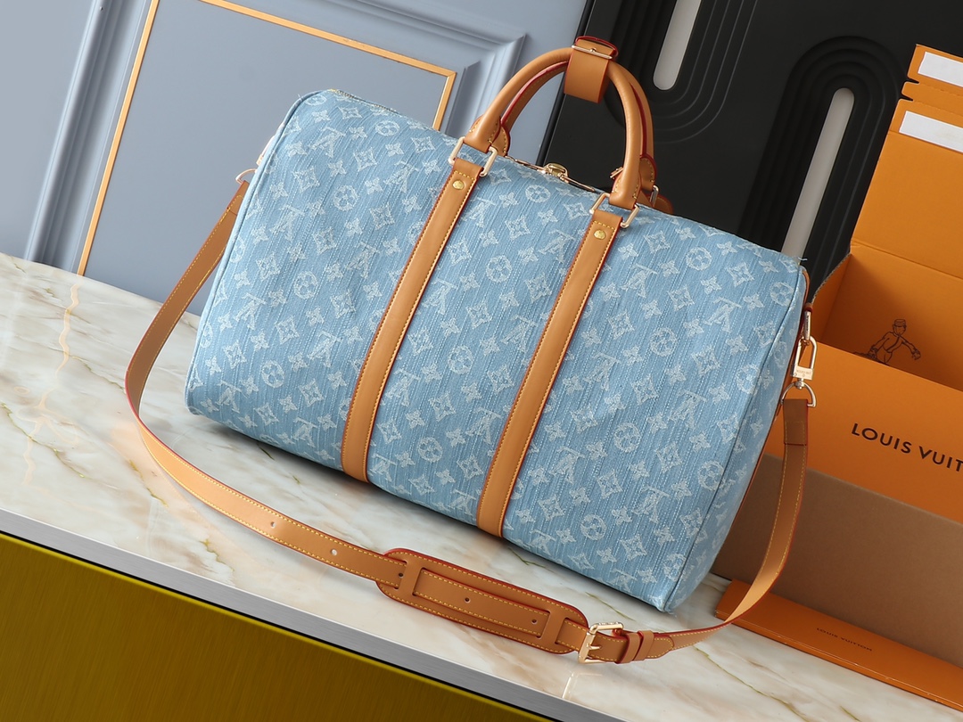 LV Keepall Bandouliere 45 Monogram Denim bag - cnluxepick