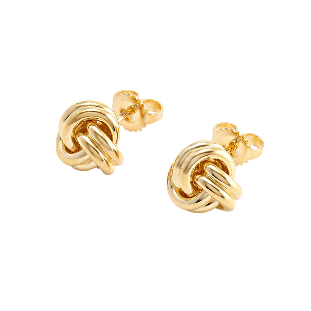 Tiffany & Co. Knot Signature Earrings 18K Yellow Gold