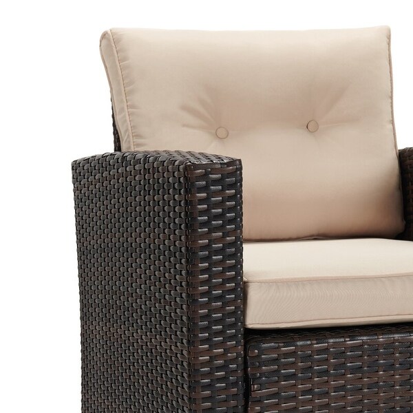 5piece Wicker Patio Conversation Furniture Set