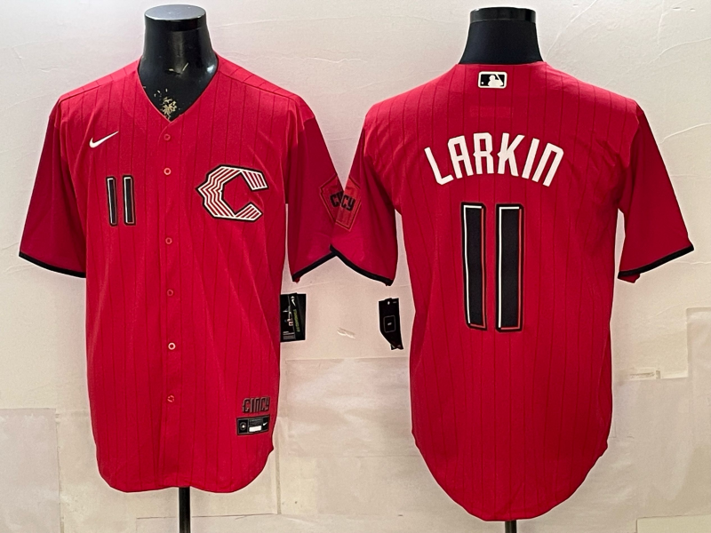 Men's Cincinnati Reds Barry Larkin #11 Red 2026 City Connect Stadium Jersey