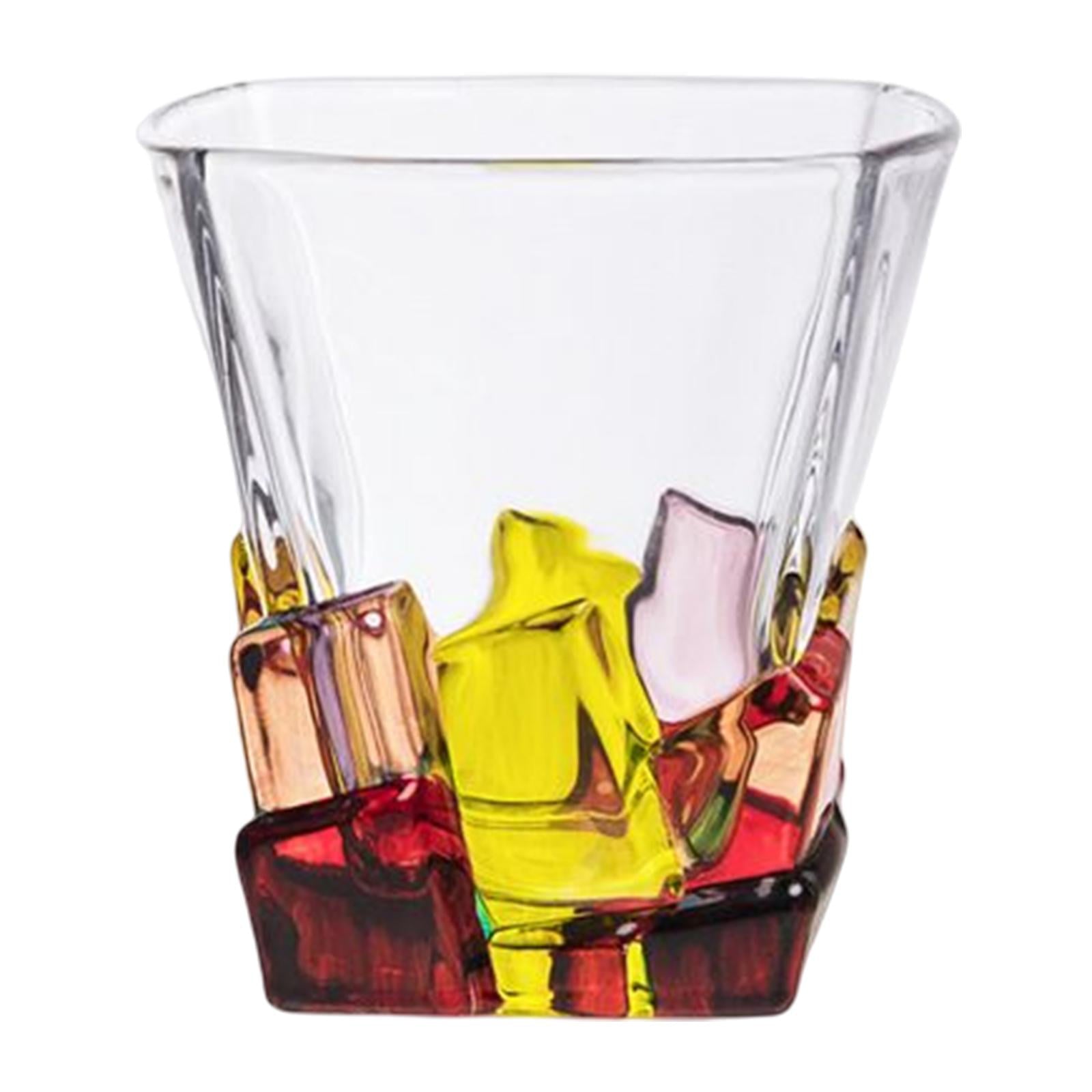 Glasses, Old Fashid Tumblers for Drinking Cocktail for Men Women at Bar , Square