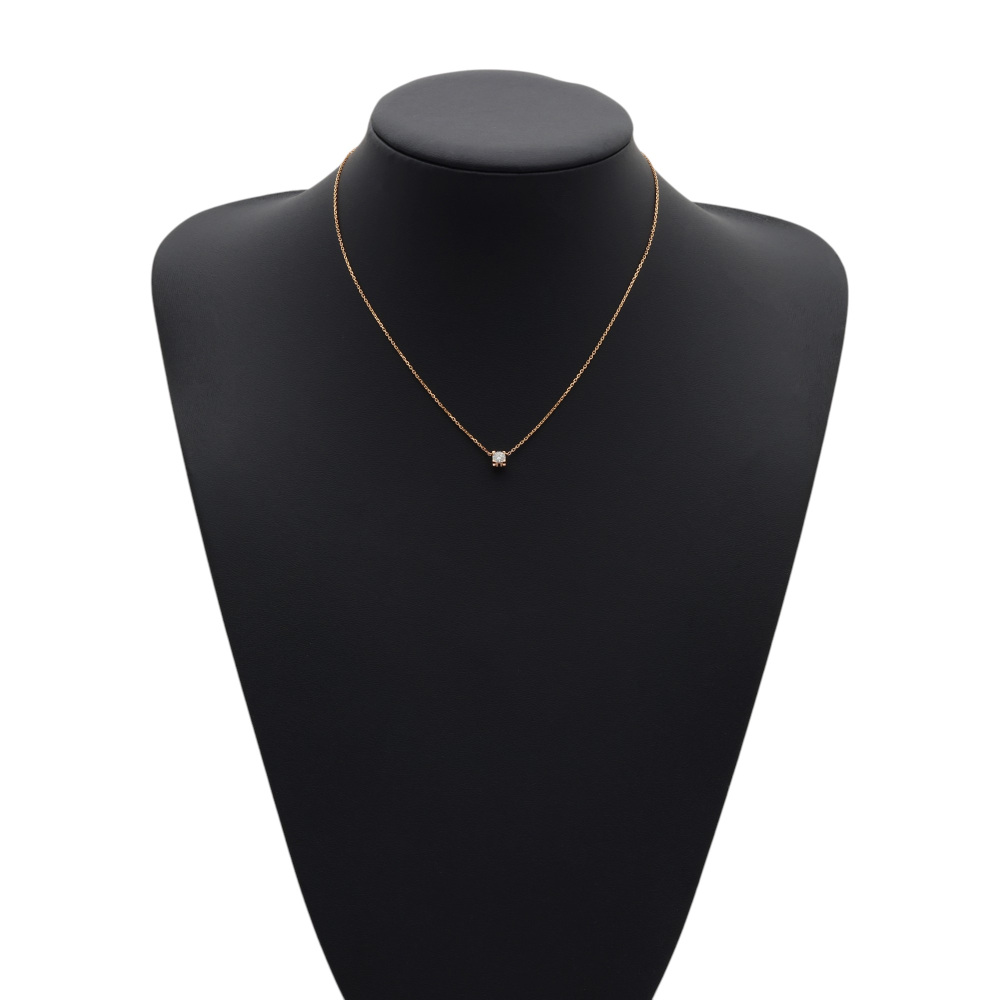 Cartier C Do Necklace 18K Rose Gold Diamond N7413300