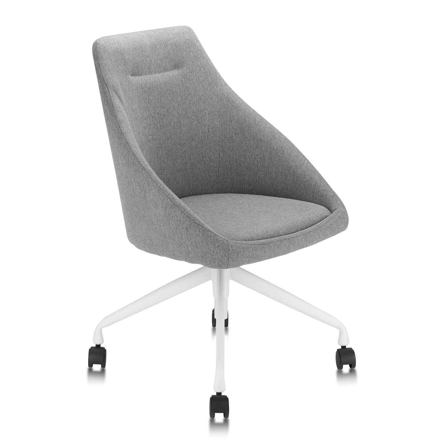 Furniture of America Danyal Mid-Century Two-Toned Fabric Swivel Desk Chair by