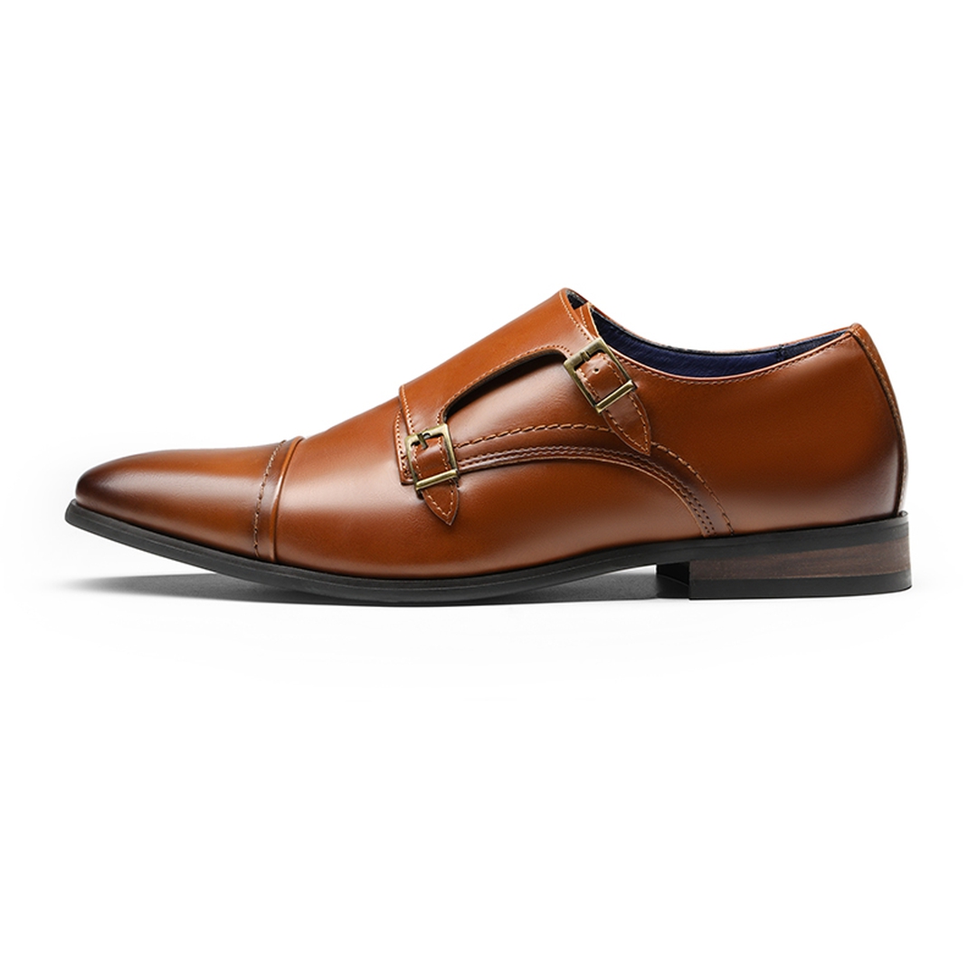 Men's Wide Monk Strap Oxford Shoes