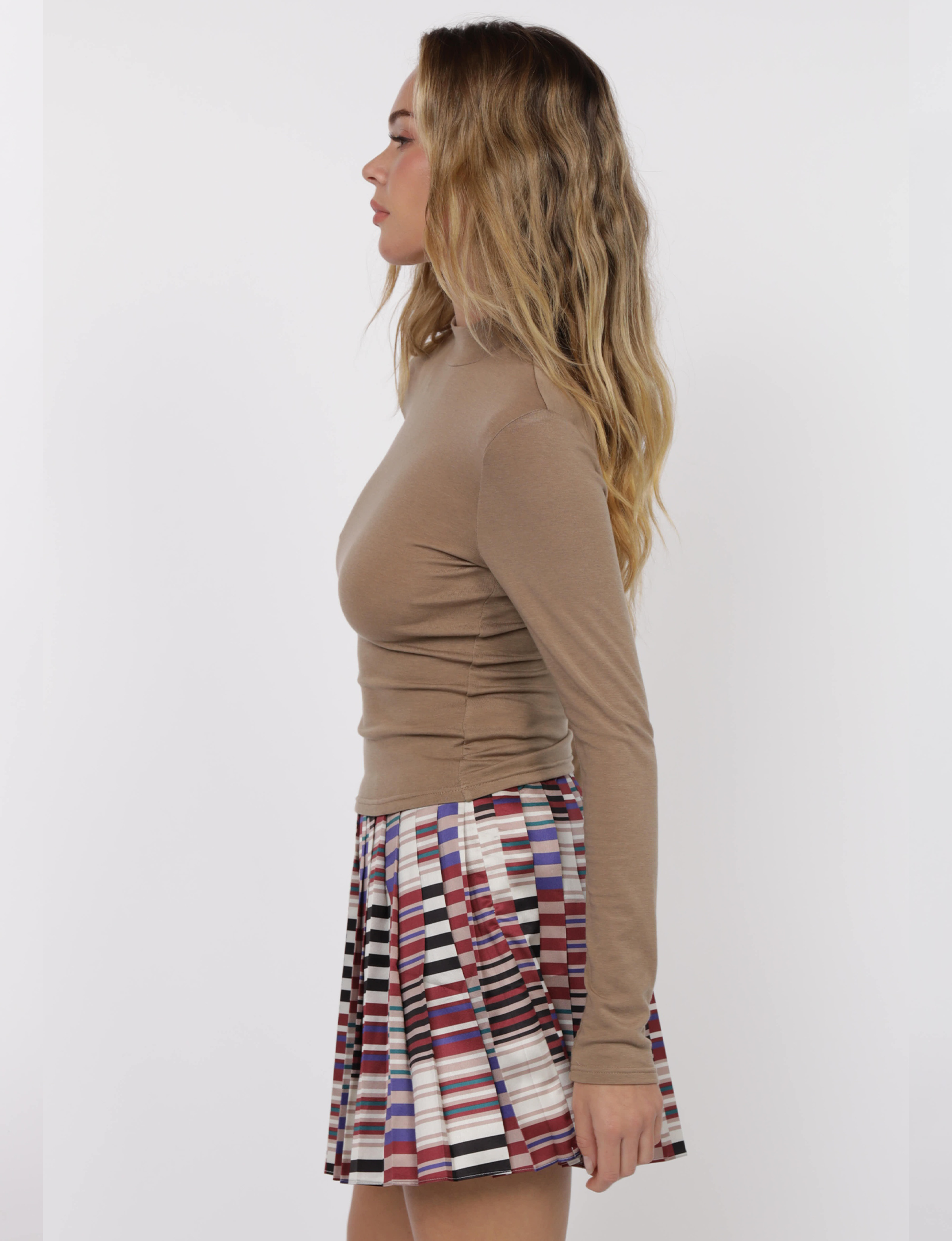 Mabel Knit Top, Taupe