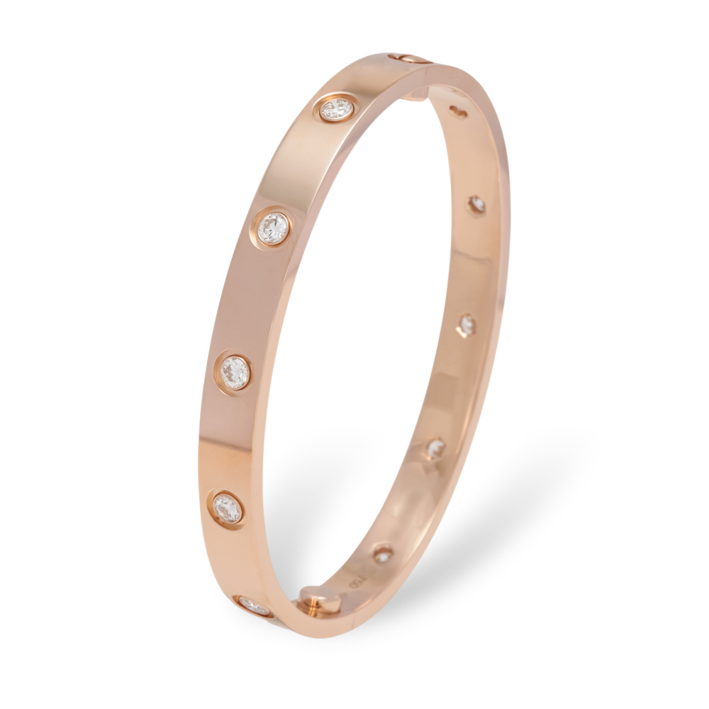 Cartier Love Bracelet 18K Rose Gold Diamond B6070200