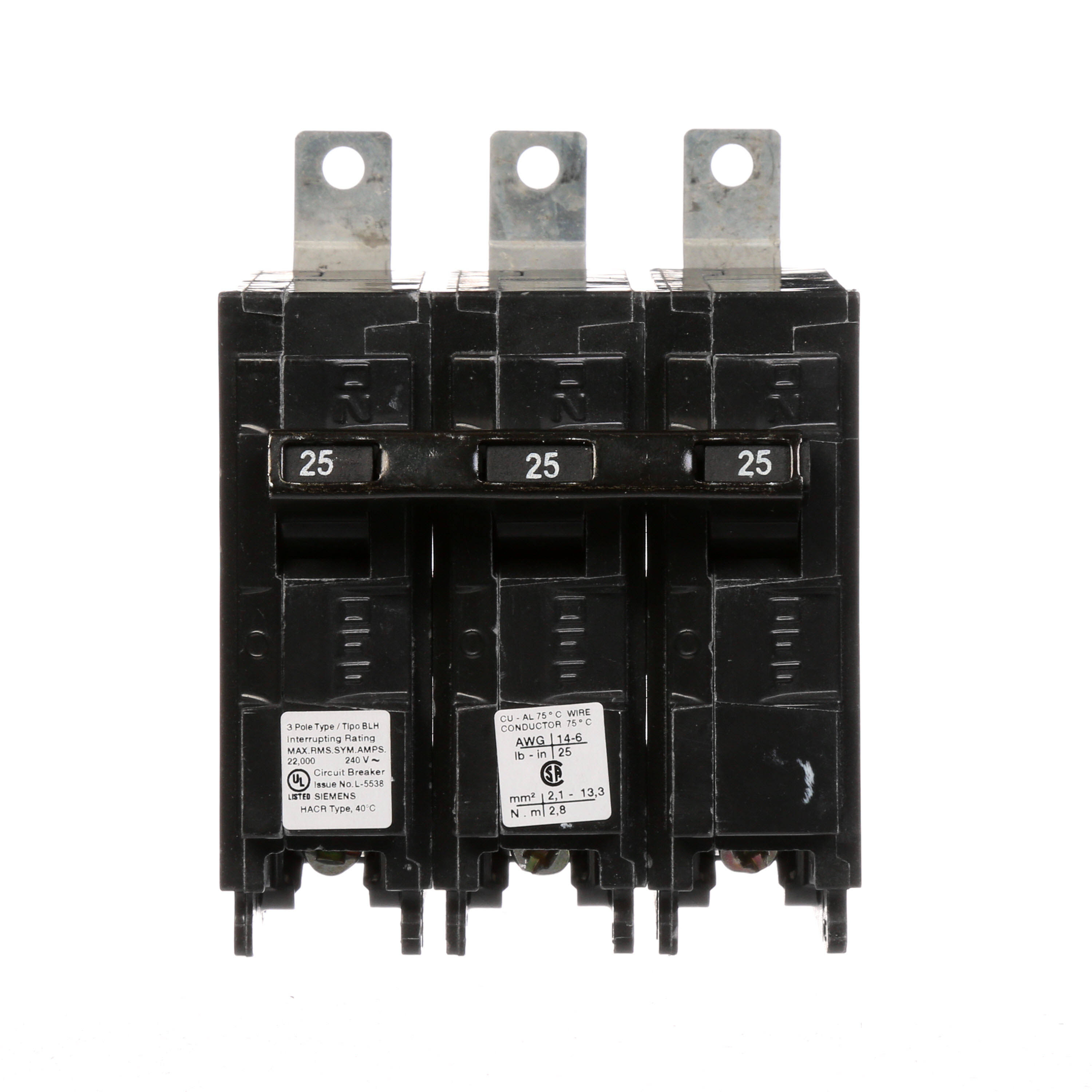 Siemens B325H 3 Pole Circuit Breaker