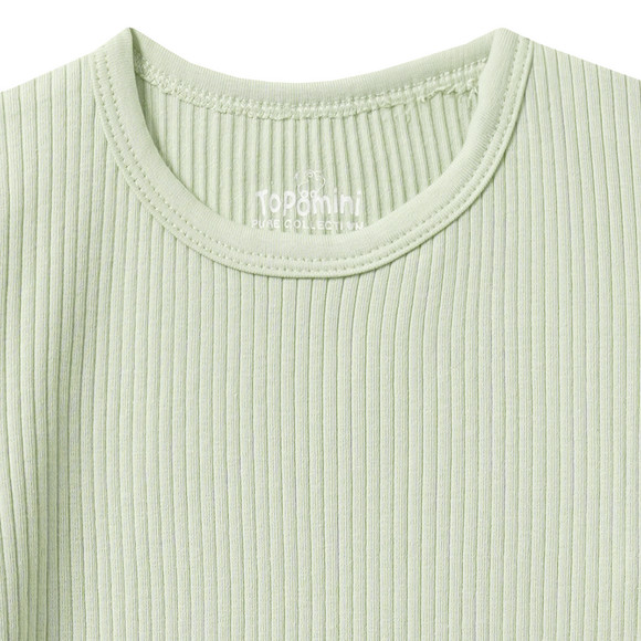 Topomini Pure Collection Baby Langarmshirt mit Rippstruktur