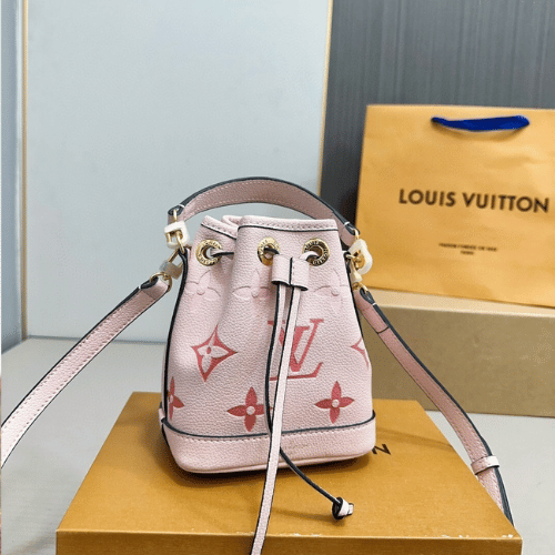 Louis Vuitton Nano Noé Mini Bucket Bag Pink Monogram 5.5 Inches