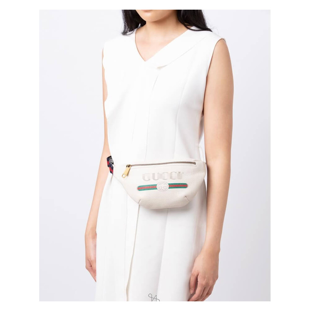 Gucci Print Small Belt Bag Waist Body White