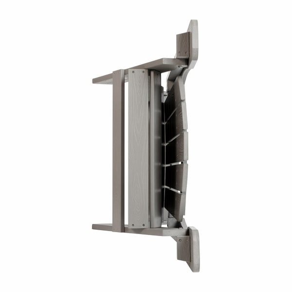 AllWeather Poly Resin Folding Adirondack Chair