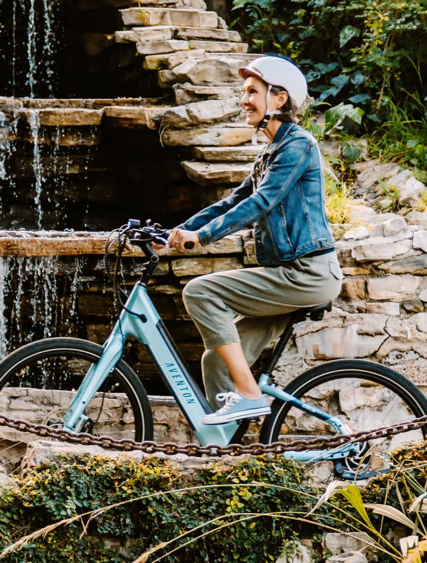 Aventon Pace 500.3 Step-Through Ebike Large / Blue Steel