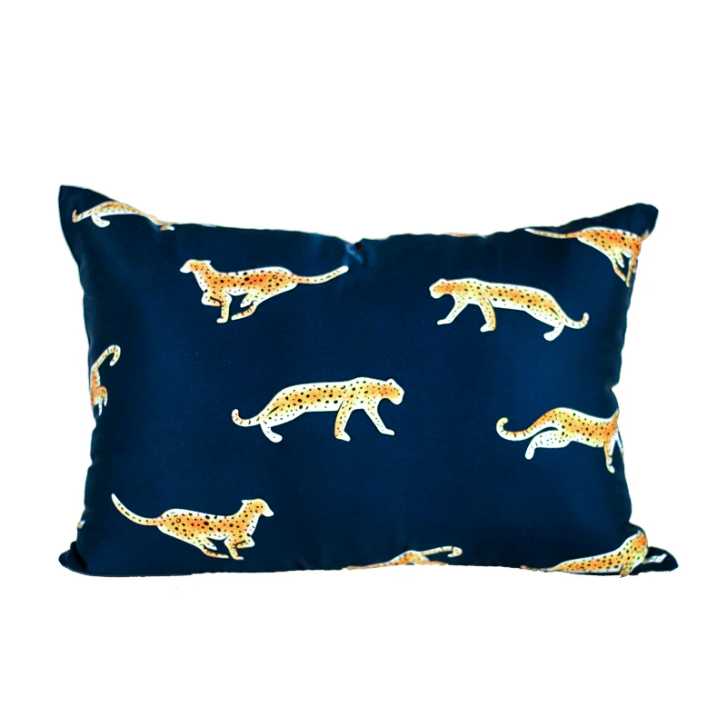BD017 (Single) - Silk Feel California Leopard Sofa Cushion