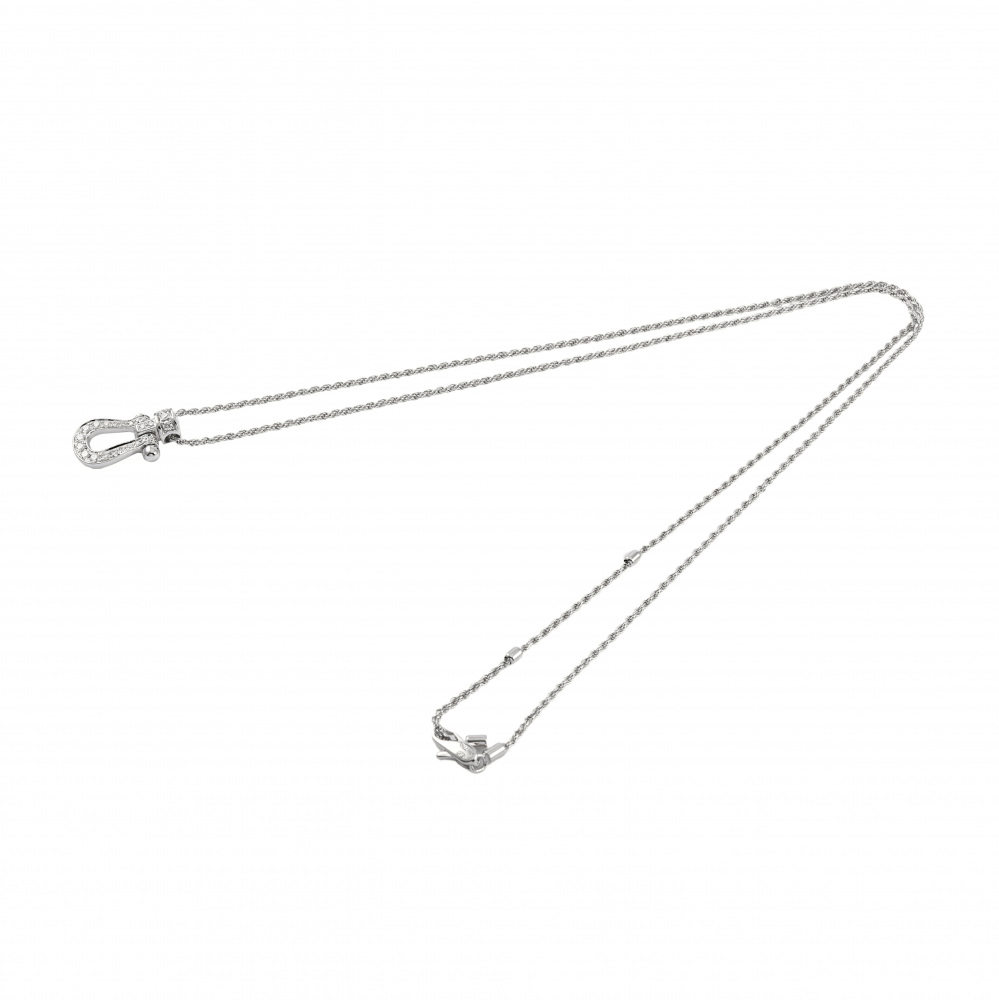FRED Force 10 Necklace 18K White Gold Diamond
