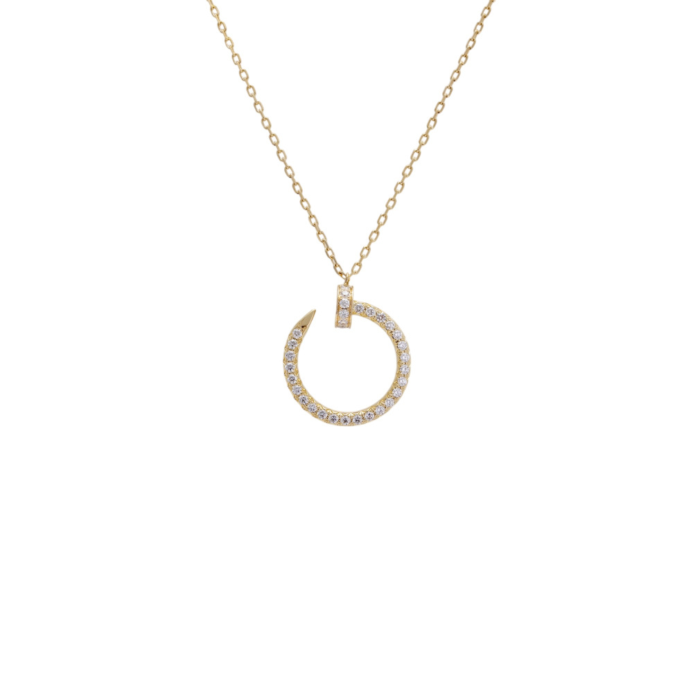 Cartier Juste un Clou Necklace 18K Yellow Gold Diamond B7224511