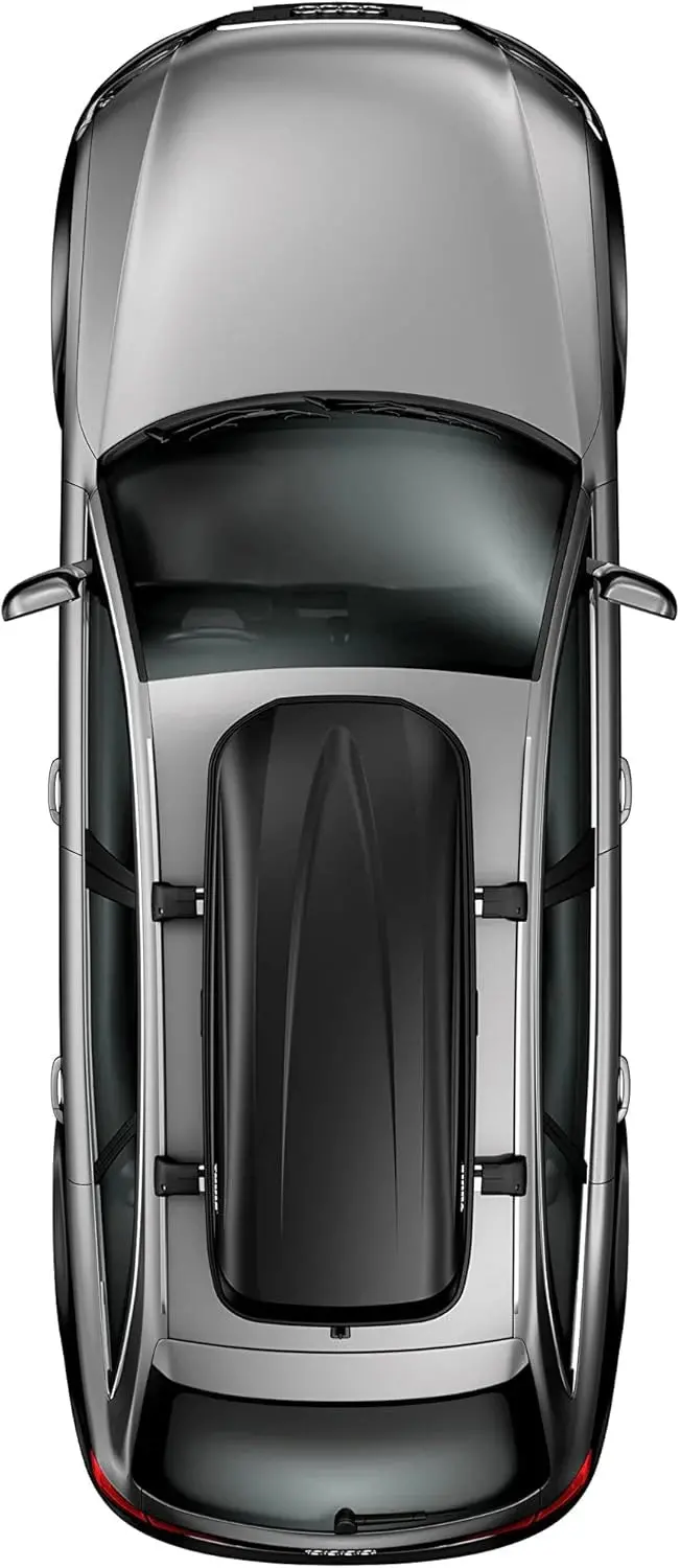 Thule Pulse Large Rooftop Cargo Box – Black, Aerodynamic Design