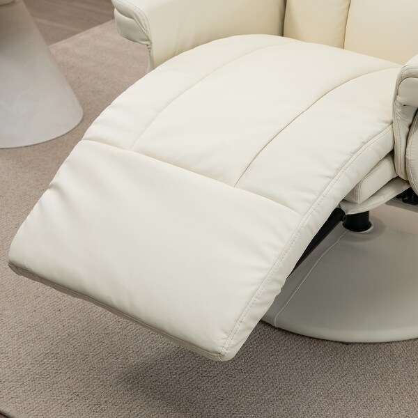 Considerate Design 360�� Swivel Manual Recliner with Cup Holder,Modern Lounge Armchair with Side Pocket