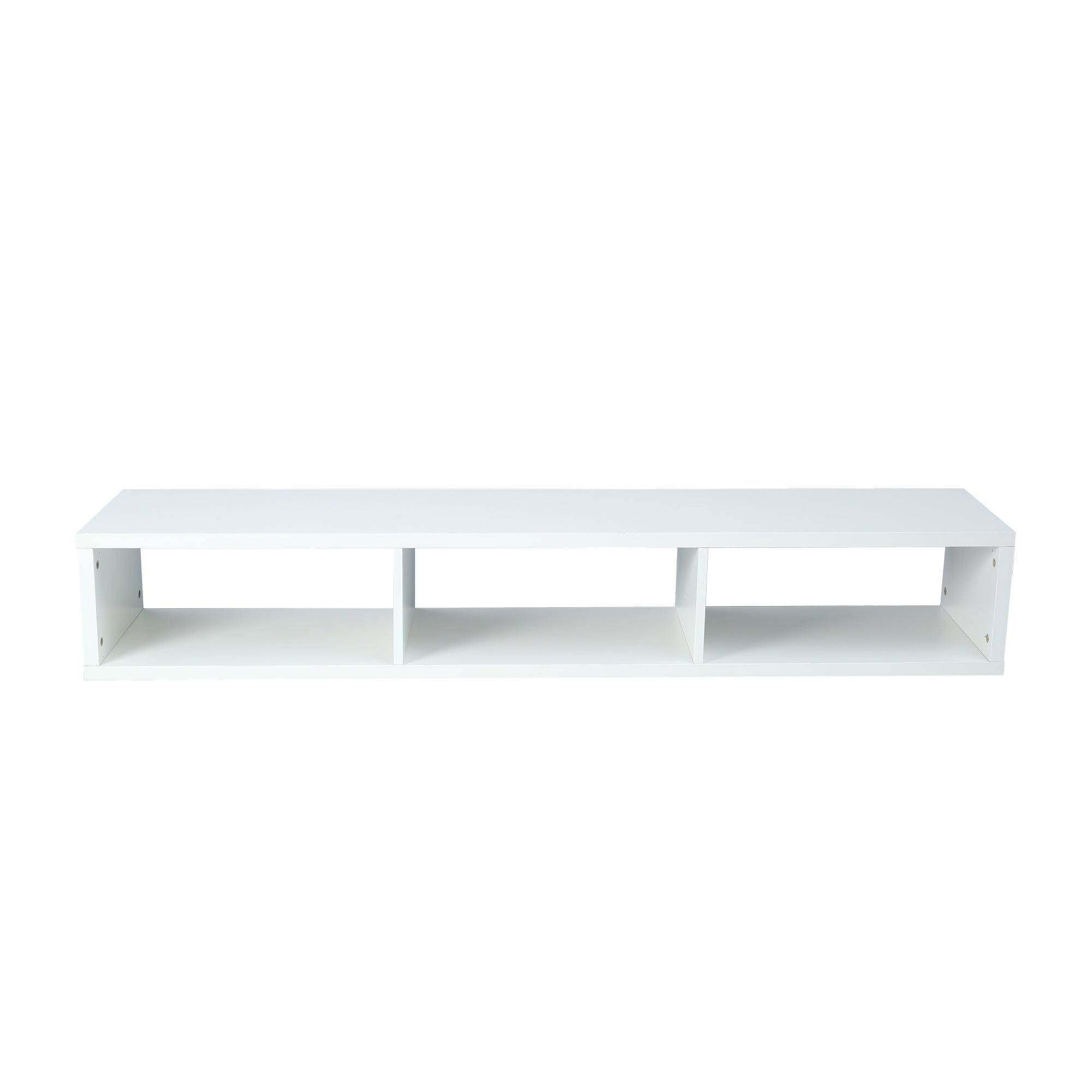 TiramisuBest Modern Shallow Floating TV Console Stand 60x22 - White