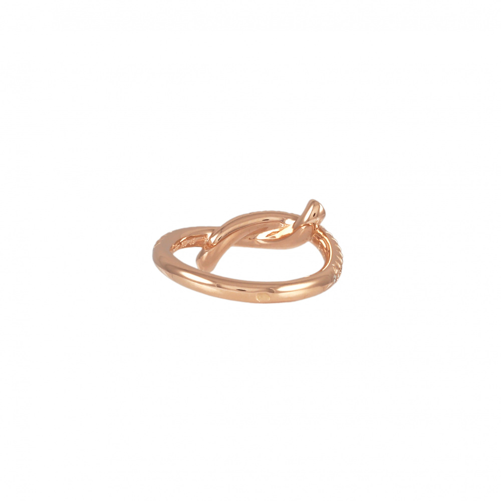 Cartier Entrerace Ring 18K Rose Gold Diamond B4094949