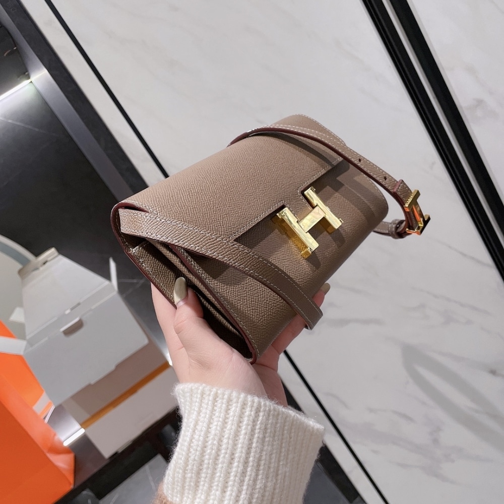 Hermes Constance To Go Epsom Etoupe 21Cm
