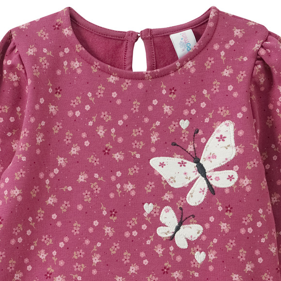 Topomini Baby Sweatkleid mit Blümchen-Allover