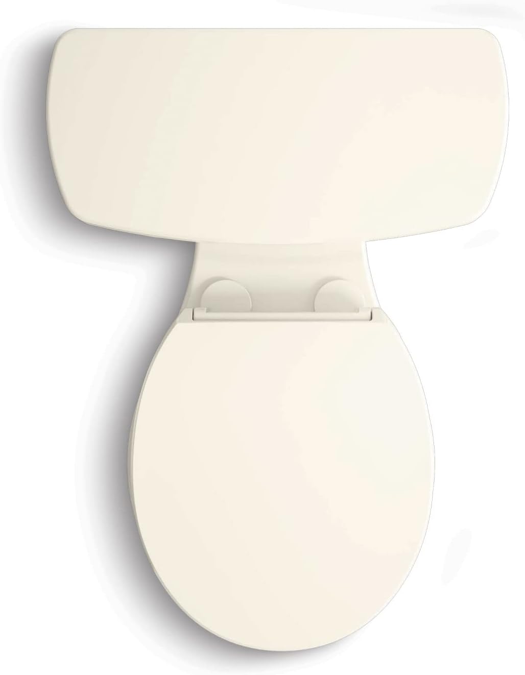 25875-96 Hyten Elevated Quiet-Close Elongated Toilet Seat, Contoured Seat with Grip-Tight Bumpers, Quick-Attach Hardware, Biscuit