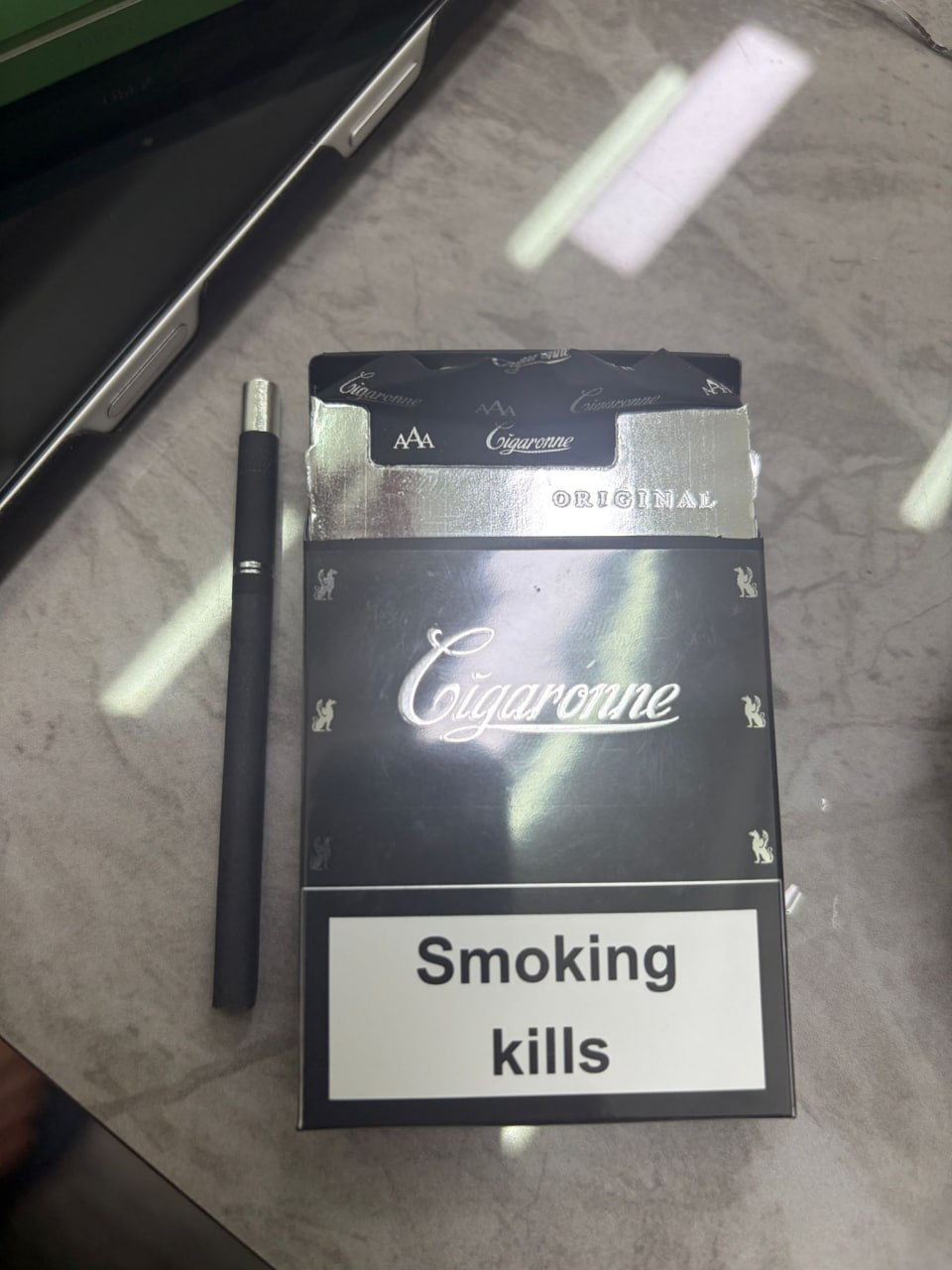 Cigaronne Ultra Slims Black Cigarettes Buy Online AU - FLUXAUD SHOP