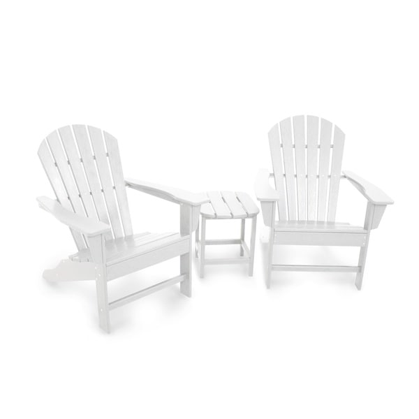 POLYWOOD South Beach Adirondack Chair 3Piece Set