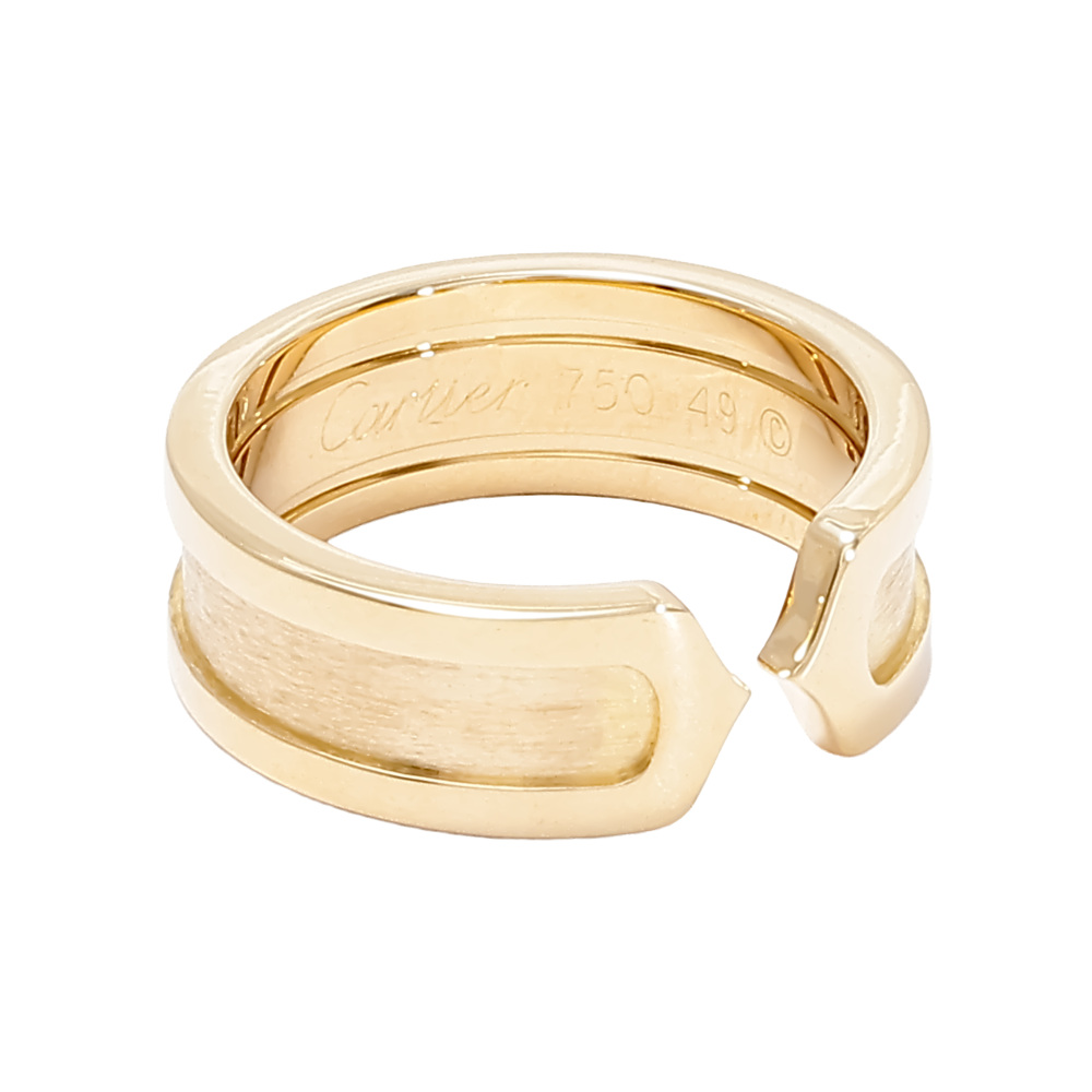 Cartier 2C Ring 18K Yellow Gold