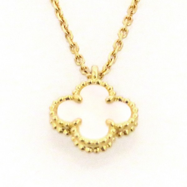 Van Cleef & Arpels Alhambra Necklace 18K Yellow Gold Shell