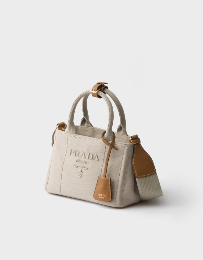 Prada Jardinière cotton canvas mini-bag