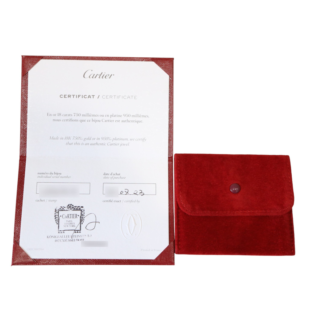 Cartier Love Classic Model Pave Bracelet 18K White Gold Diamond N6032400