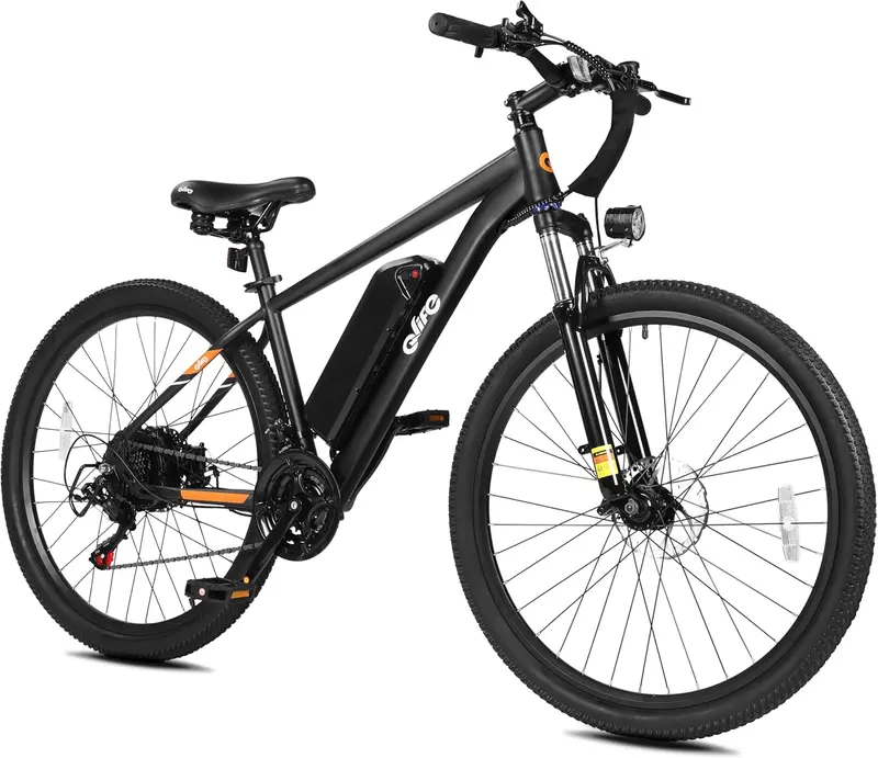 Qlife Racer Adult E-Bike – 21-Speed Mountain Bike with Lightweight Frame