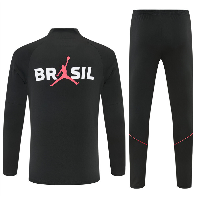 Adult / Kids 2627 Brazil Half Zipper Training Suit