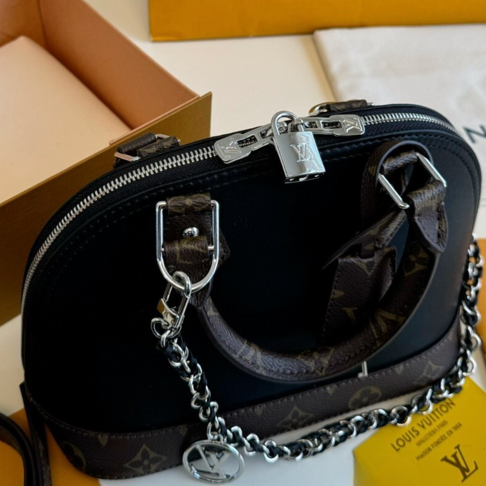 Louis Vuitton Alma BB Monogram Black 9.4 Inches