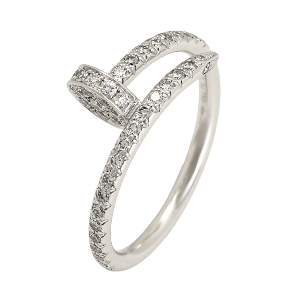 Cartier Juste un Clou Ring 18K White Gold Diamond B4231600