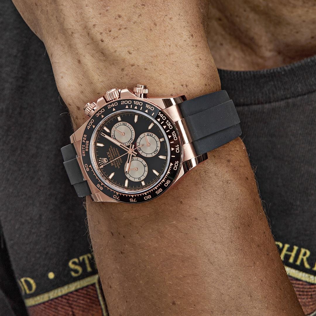 Rolex Daytona 126515LN Rose Gold Bright Black and Sundust Dial (2025)