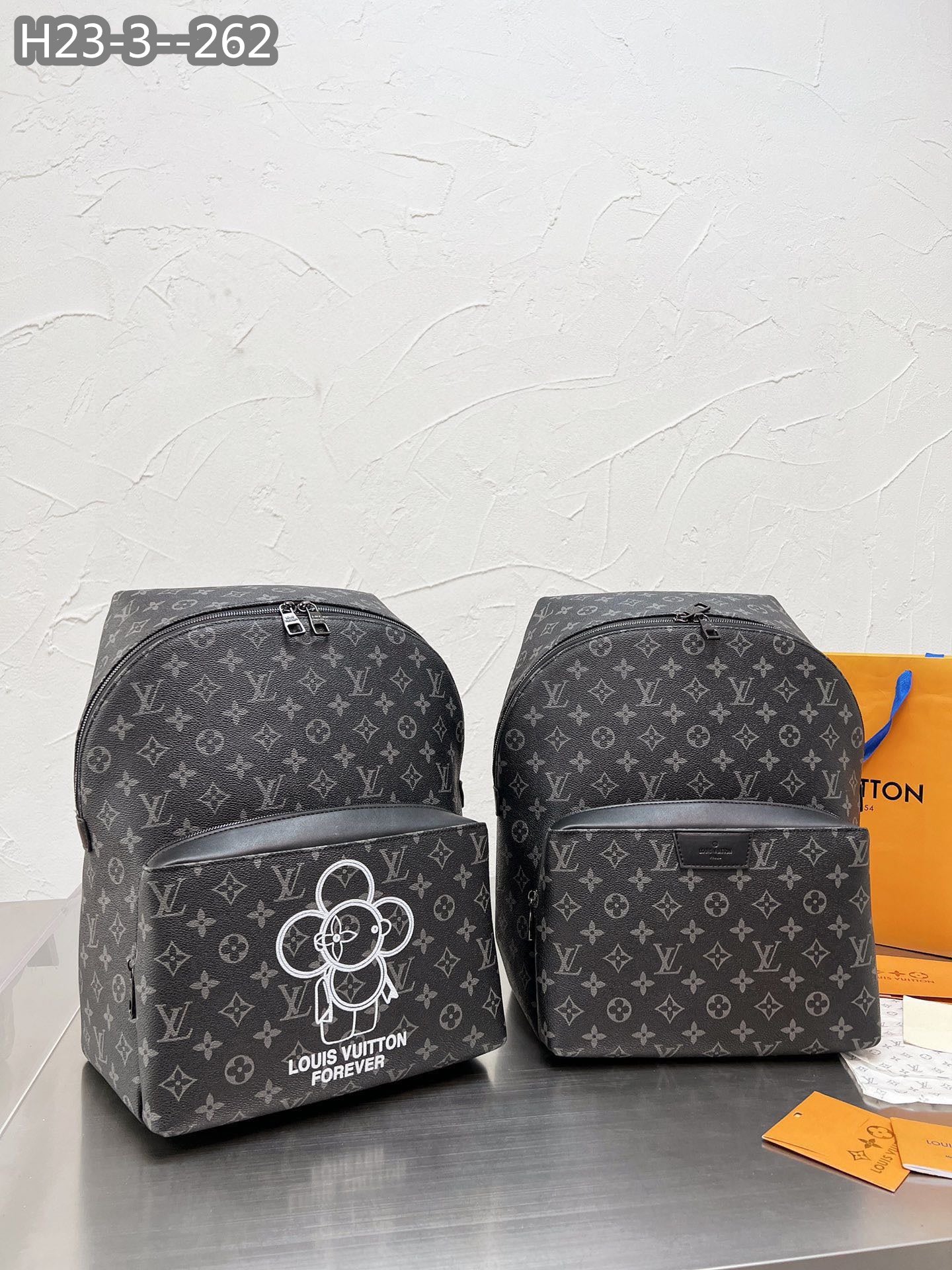 Louis Vuitton Apollo Backpack Monogram Vivienne Eclipse Black 37Cm