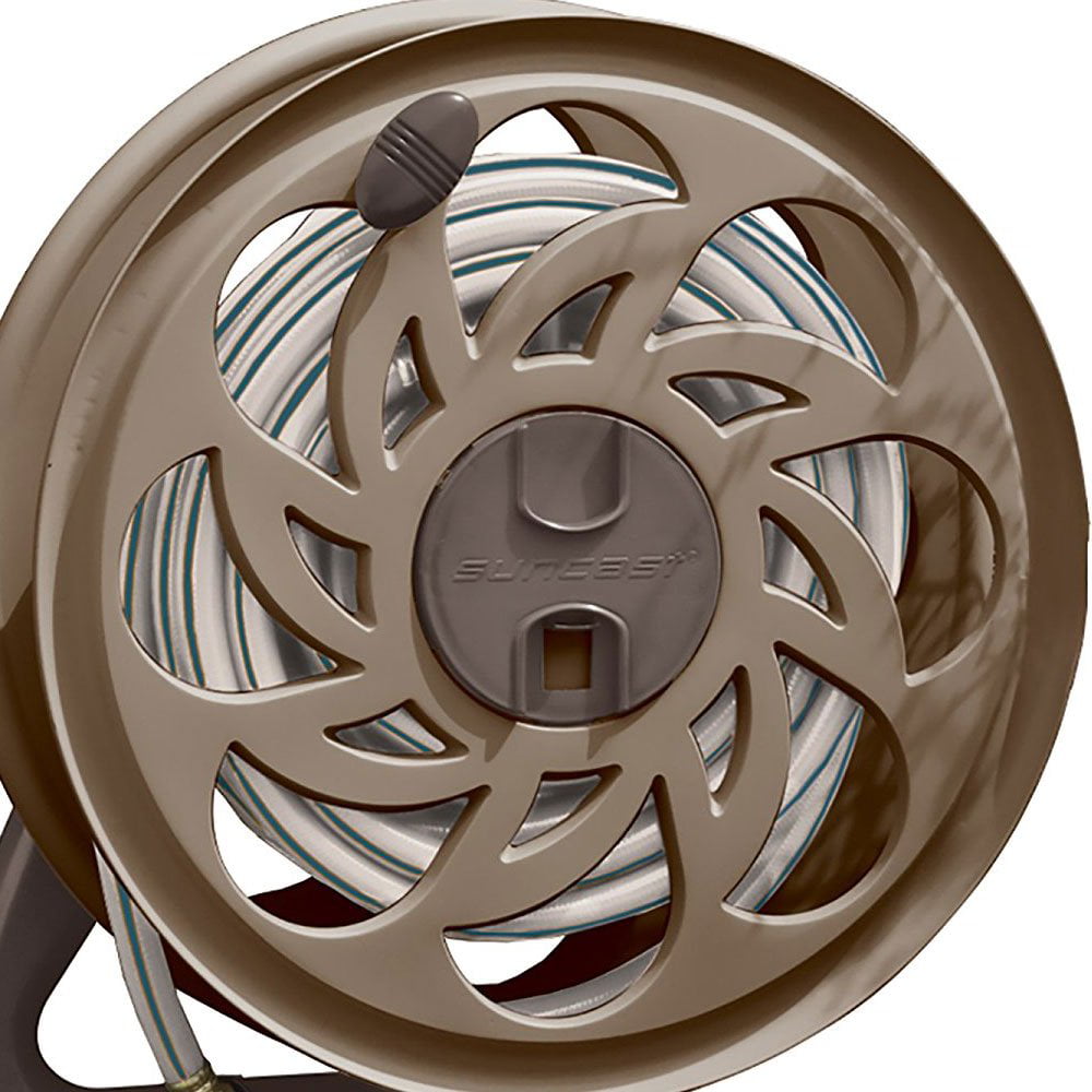Suncast CPLSTA125B 125′ Wall-Mounted Side Tracker Garden Hose Reel for 5/8