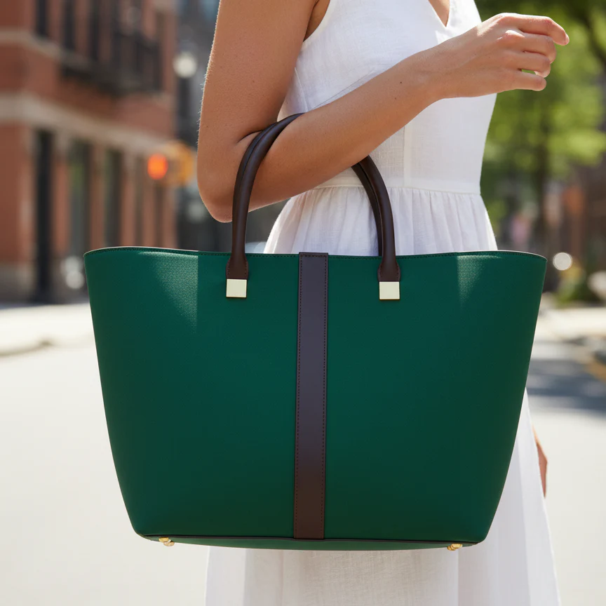 Emerald Structured Tote