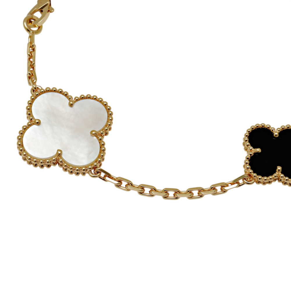 Van Cleef & Arpels Magic Alhambra 5 Motifs Bracelet 18K Yellow Gold VCARD78700