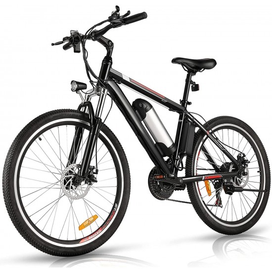 26” Electric Bike, Electric Bicycle with 36V 8Ah Removable Large Capacity Lithium-Ion Battery, 250W Motor and Professional 21 Speed Gear
