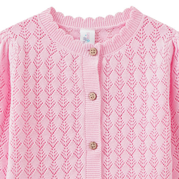 Topomini Baby Strickjacke mit Ajour-Muster