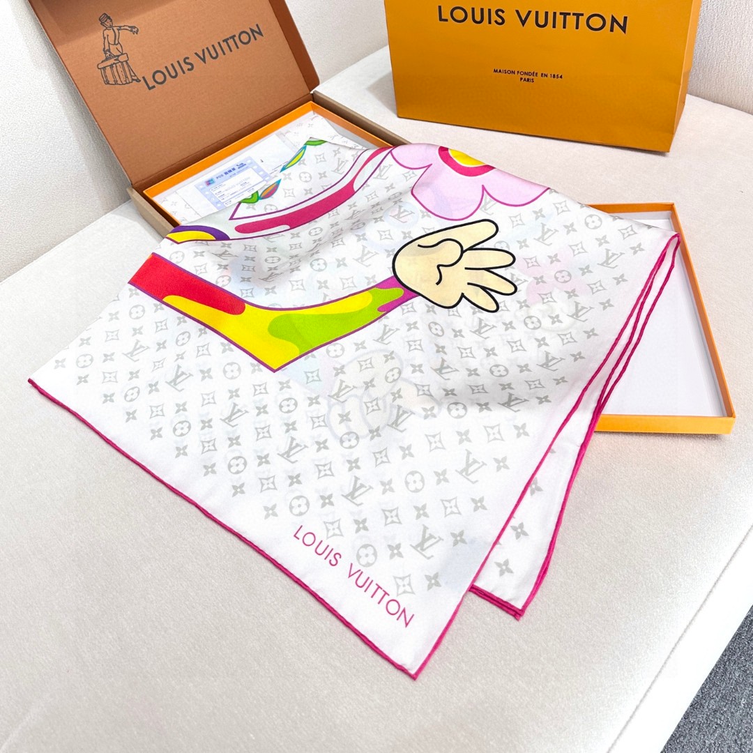 LV x TM SUPERFLAT 90 Square Scarf - cnluxepick