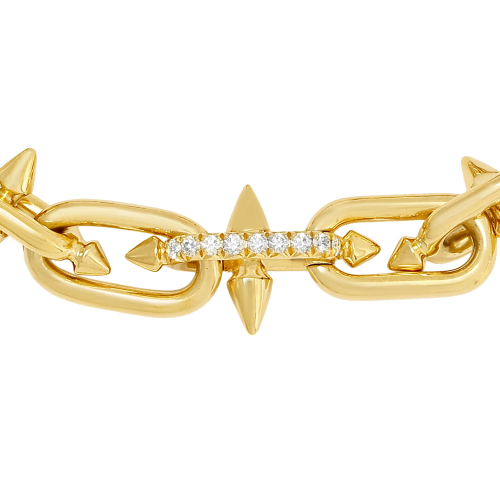 Tiffany & Co. Titan Pharrell Williams Clasp Bracelet 18K Yellow Gold Diamond 73470099