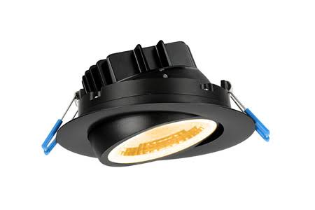 Lotus 4x22 LED Round Gimbal Brushed Nickel 1,000 Lumens 3000K